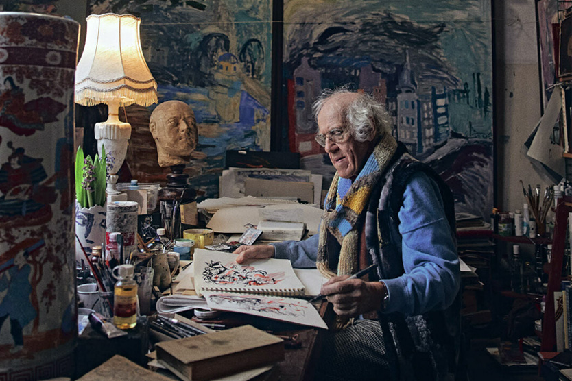 Художник Александр Траугот передал Петербургской филармонии шесть работ о Шостаковиче